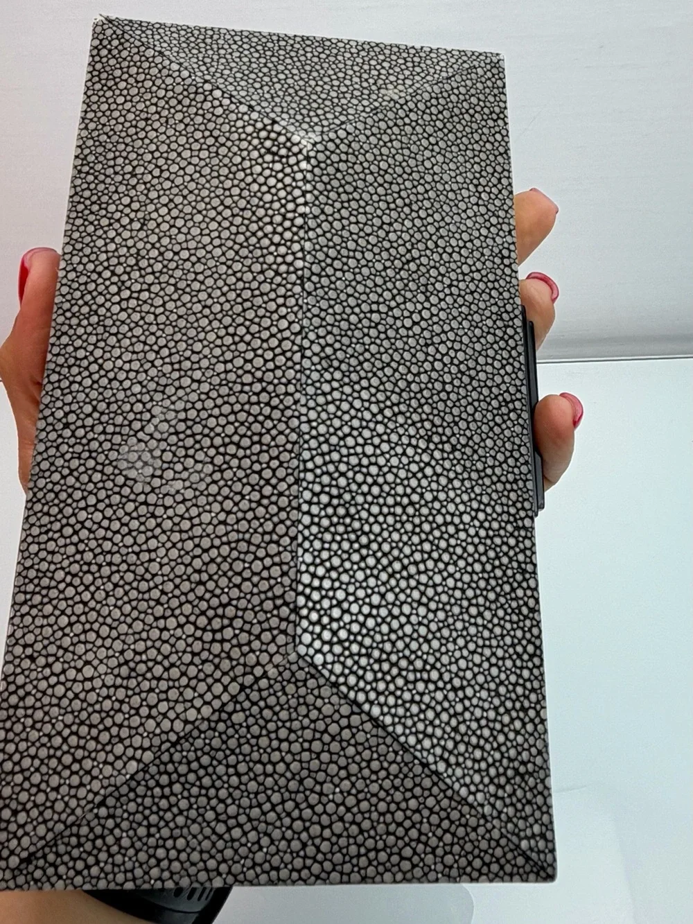 Namu Diamond Clutch in Stingray Leather